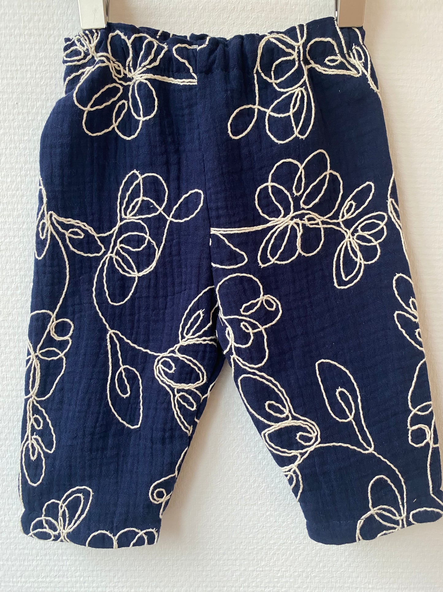 Blåmønstrede bukser