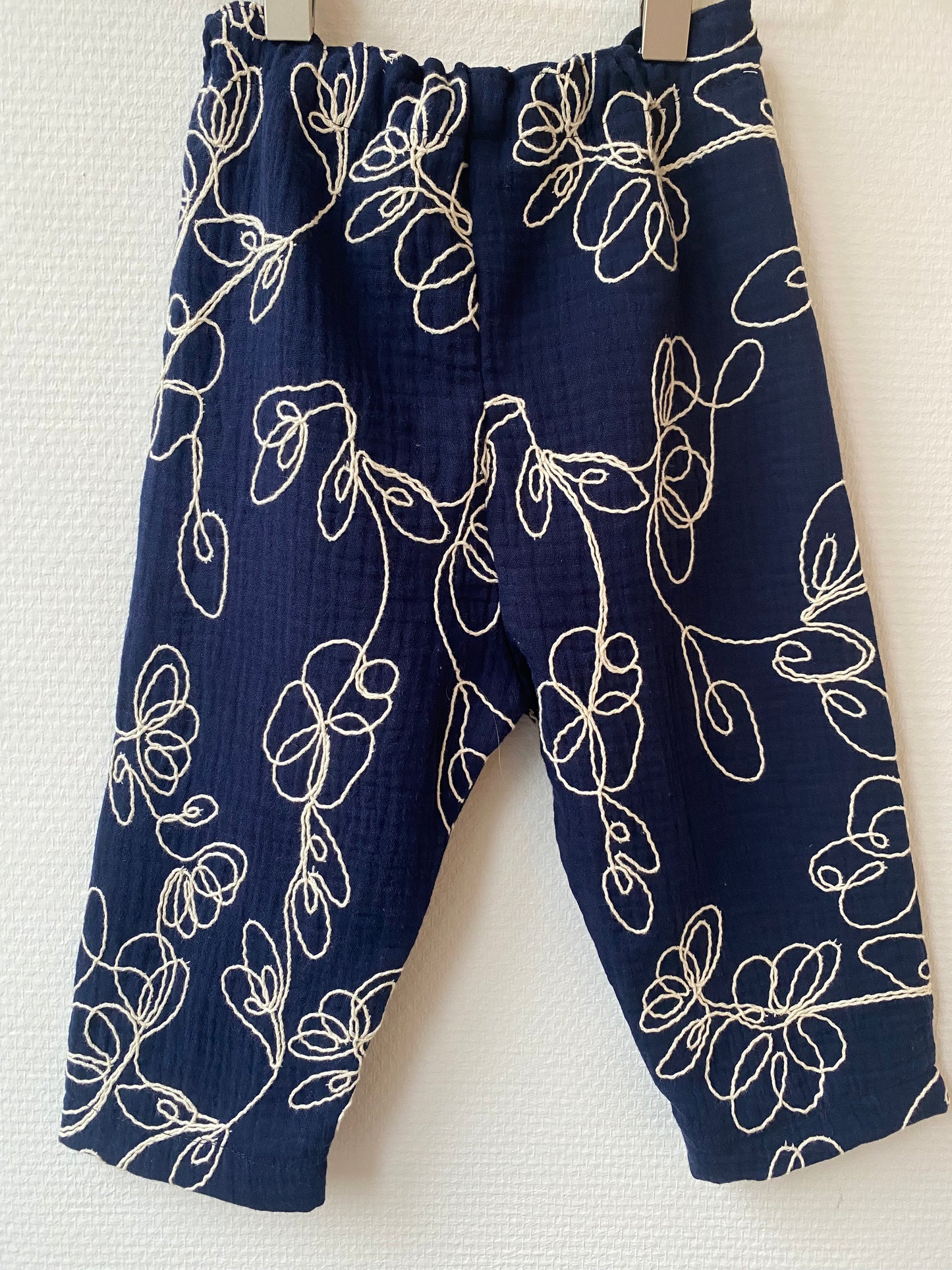 Blåmønstrede bukser